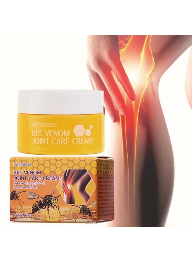 Kormesic Bee Venom Joint Care Cream, Relieve Bones & Joints Discomfort, Moisturize Skin, Joint Pain Relief Cream 40g - Image 1